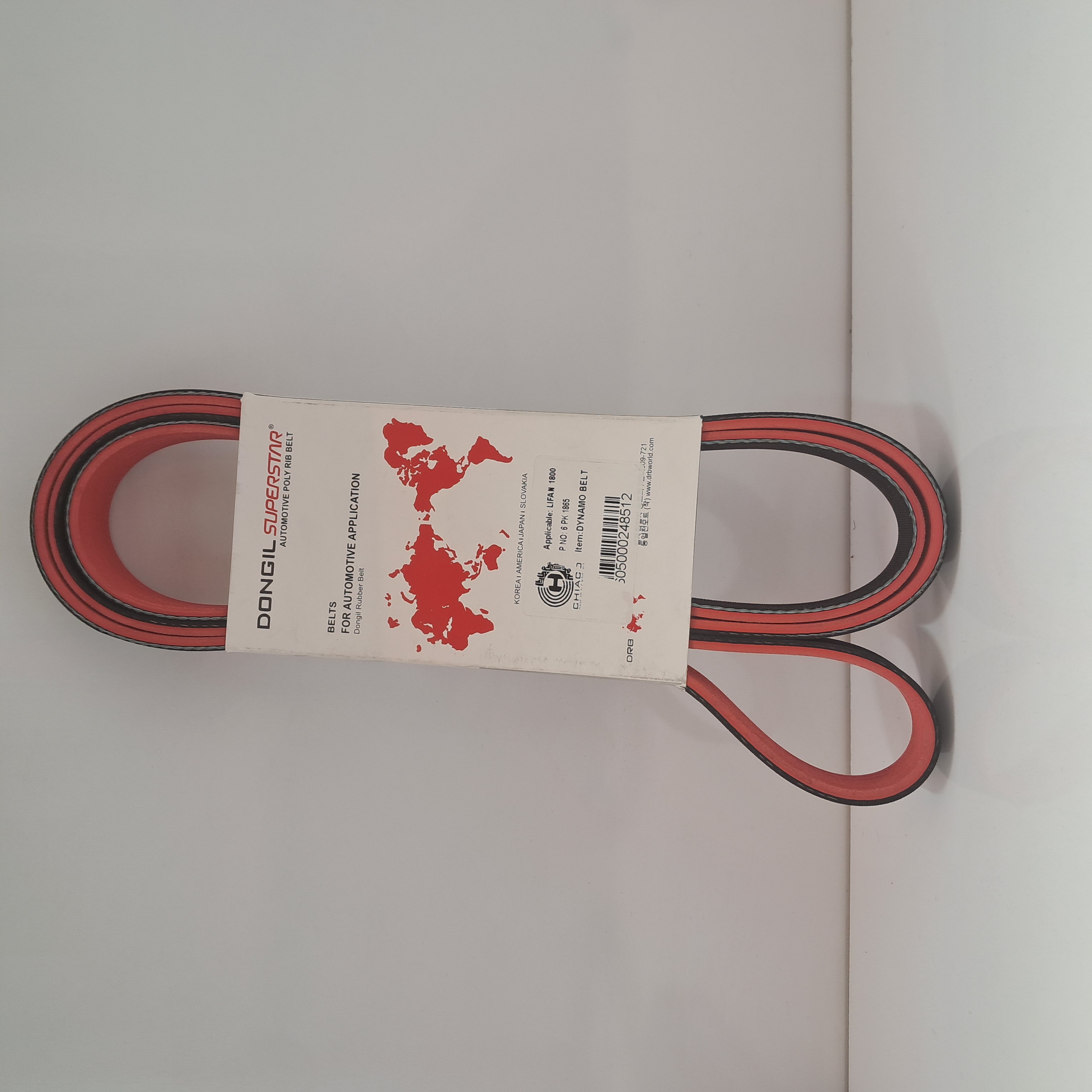 تسمه دینام X60 داخل قرمز mould کد فنی : 6PK1865
